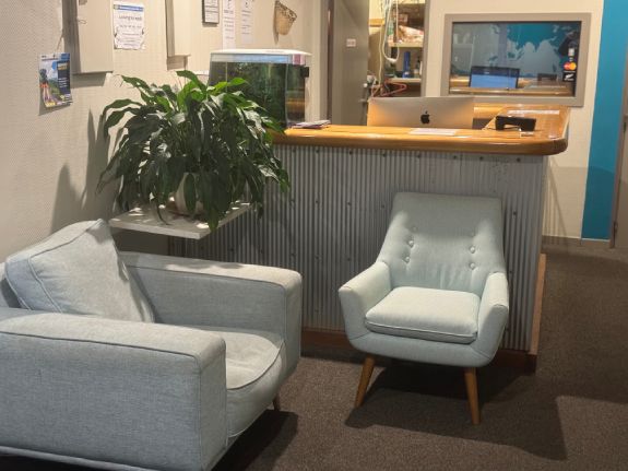 Reception area