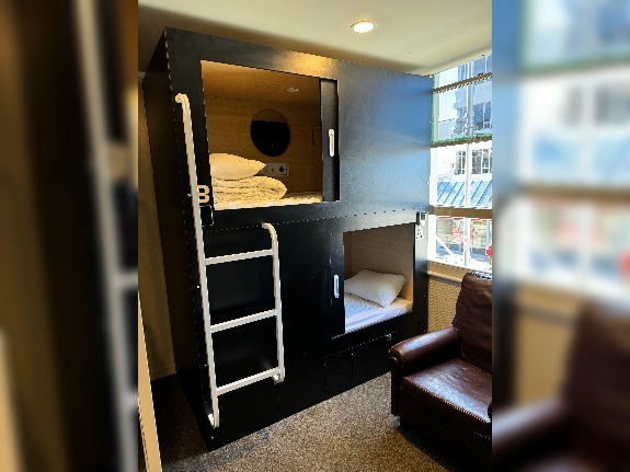 Pod room accommodation